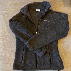 Columbia Charcoal Full-Zip Fleece Jacket